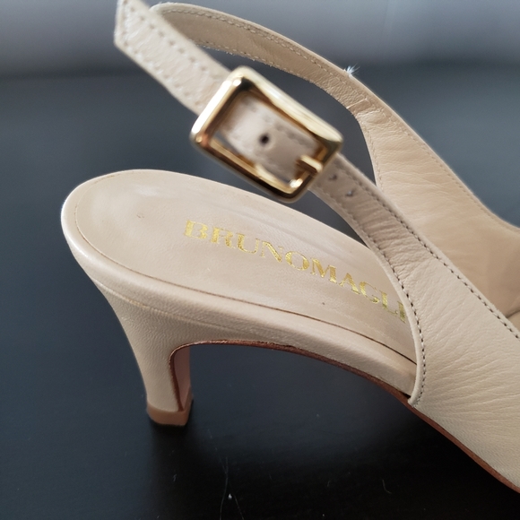 BRUNOMAGLI SLINGBACK ITALIAN LEATHER SHOES - Picture 5 of 8
